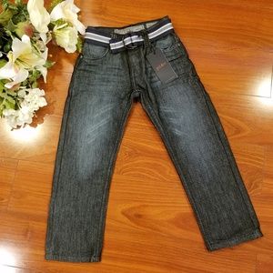 PD&C Toddler Slim Straight Jeans Belt 2T